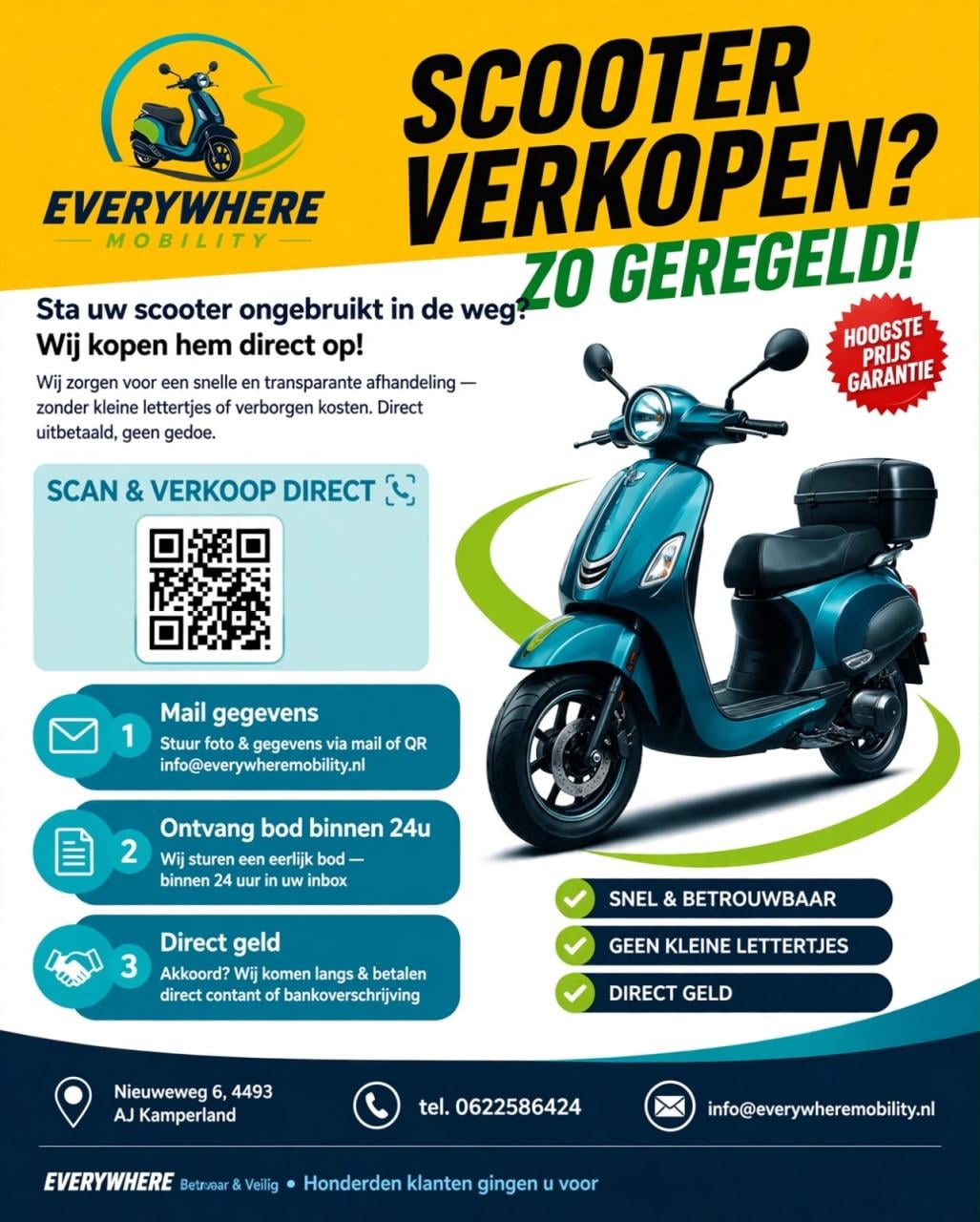 Scooter verkopen? Zo geregeld!