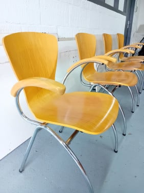 4 design stoelen