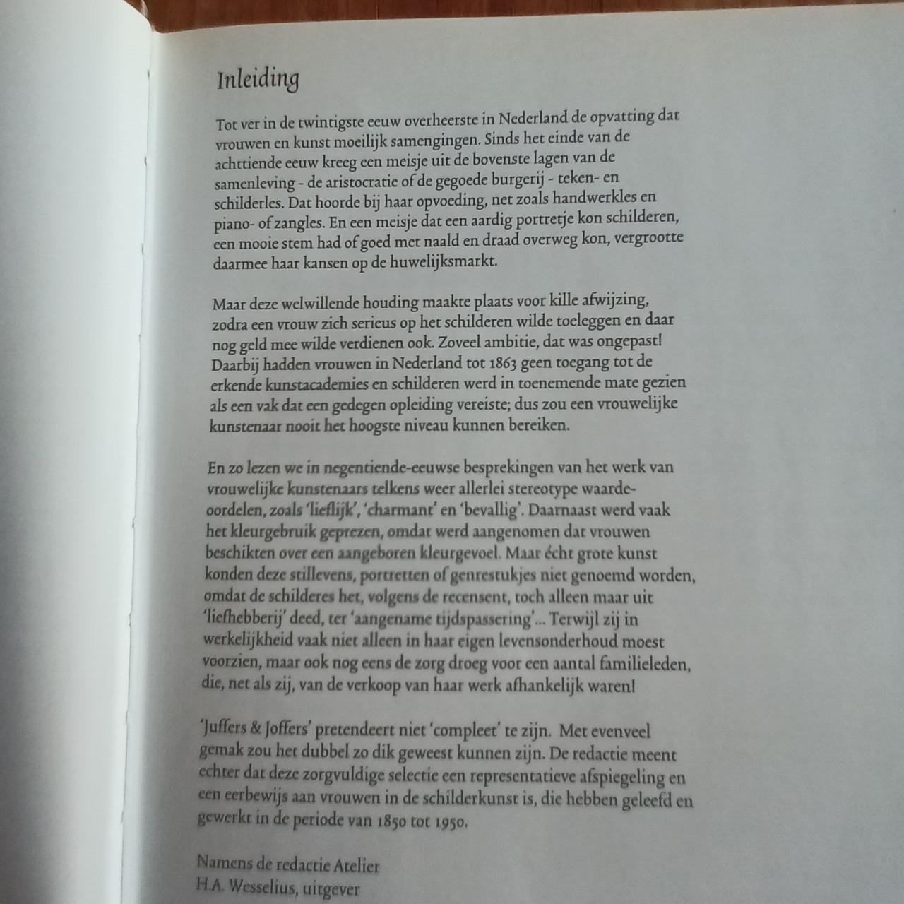 Juffers & Joffers, een eerbetoon aan vrouwen in de schilderkunst