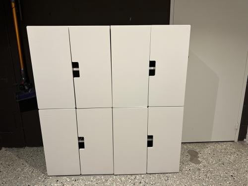 2 IKEA kasten, wit 130x60x50