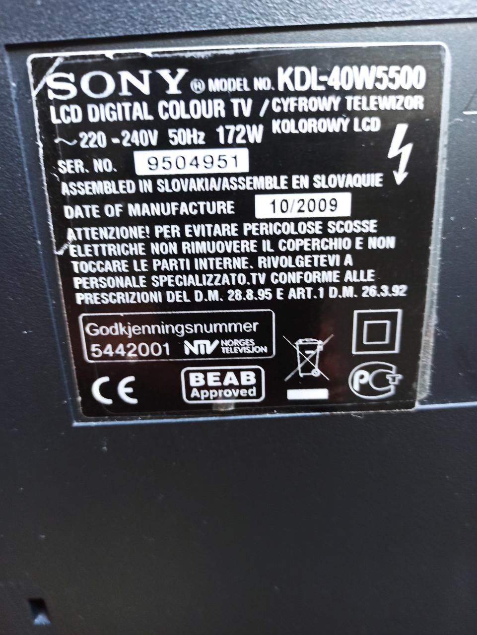 Sony tv 55 inches ( onder voorbehoud gereserveerd )