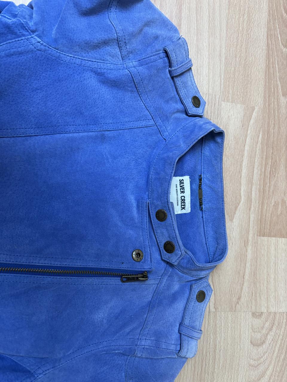 Silver creek blauw leren Jack maat M38