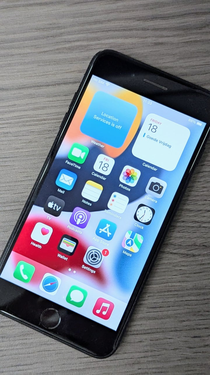 Iphone 7 plus zwart 32gb