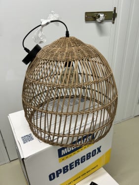 2x Hanglamp riet