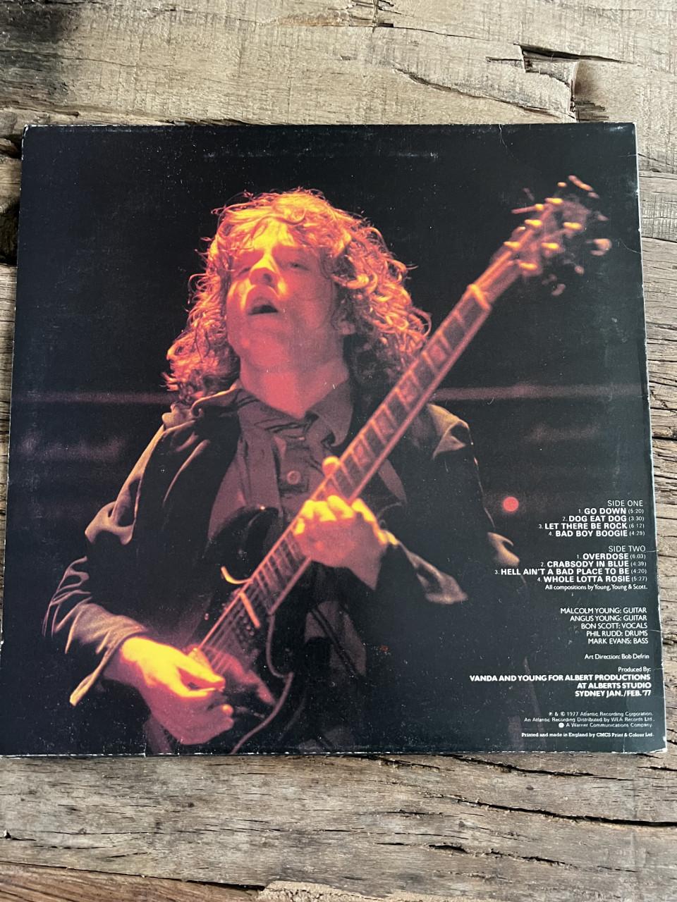 ACDC Lets there be rock lp 1977 Uk