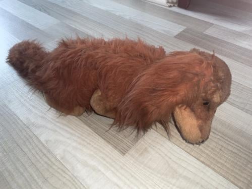 Vintage Steiff Teckel Dackel Langharig Knuffel Hond