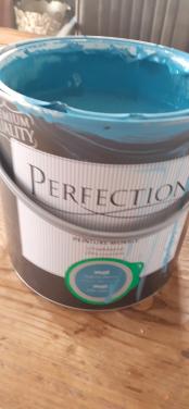 Turquoise blauwe muurverf (Lagune blauw)