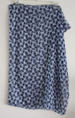 Blauw tinten sjaaltje