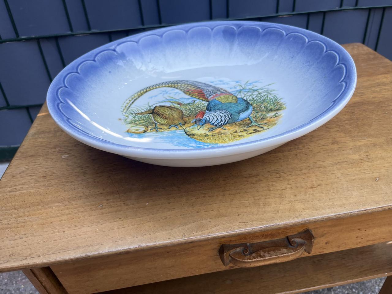 Grote vintage Italiaanse keramische schaal Carm Ceramica