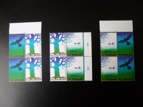 Te koop Nvph 1043 - 1045 in blokken van 4