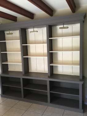 Zgan boekenkast/servieskast