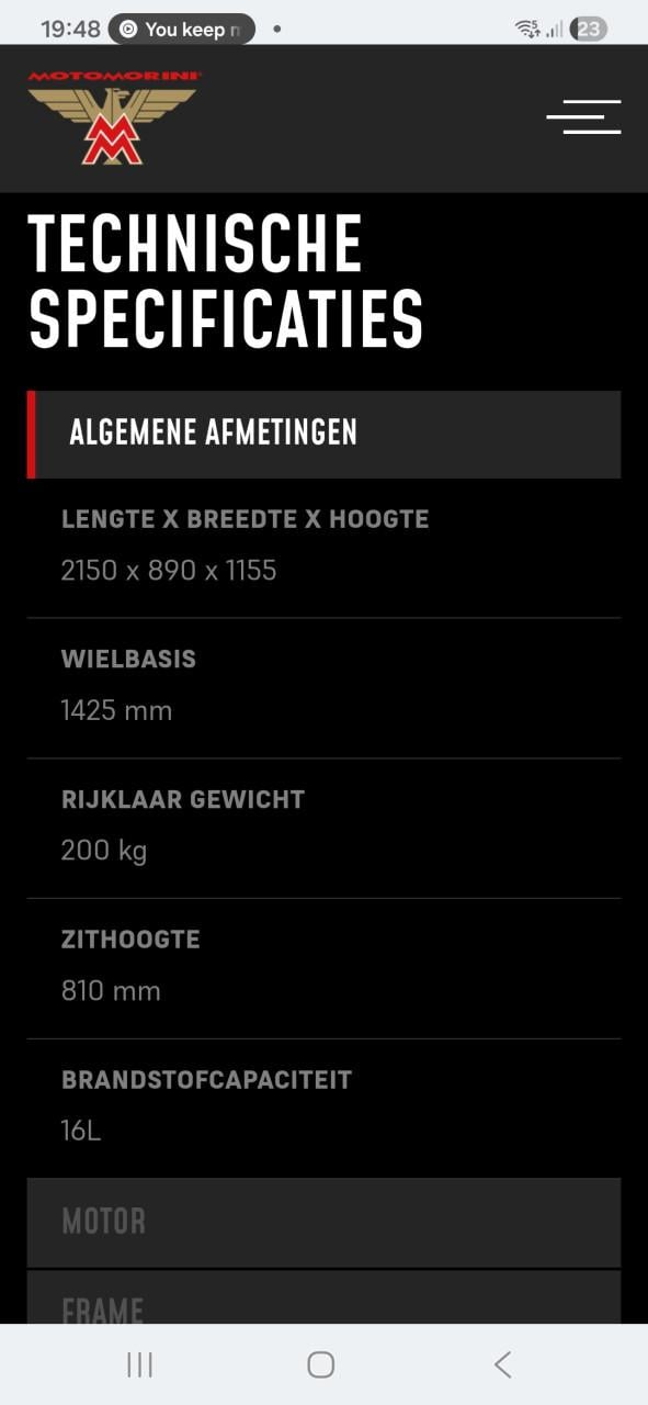 Moto Morini Seiemezzo Scrambler 2024