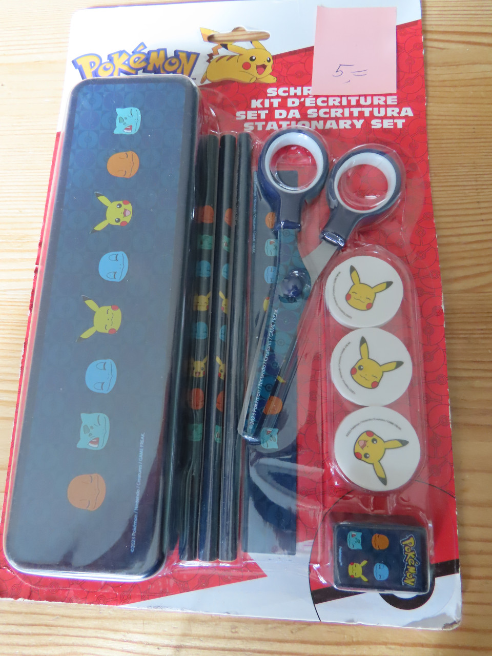 Pokemon schrijfset nieuw