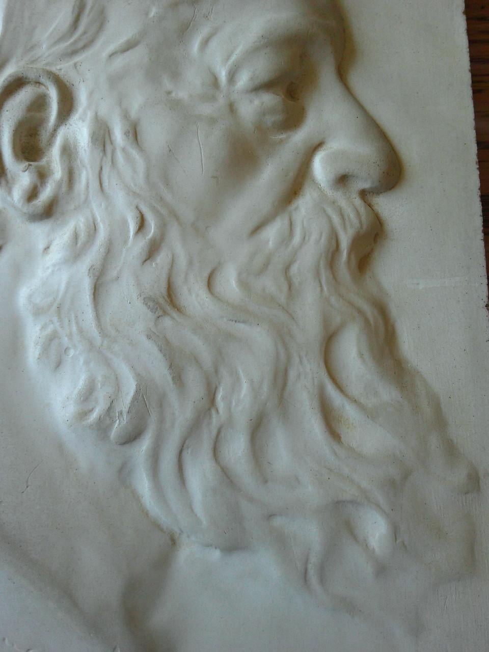 ART DECO PLAQUETTE VLAAMSE VOLKSSCHRIJVER HENRI CONSCIENCE ,1812-1883