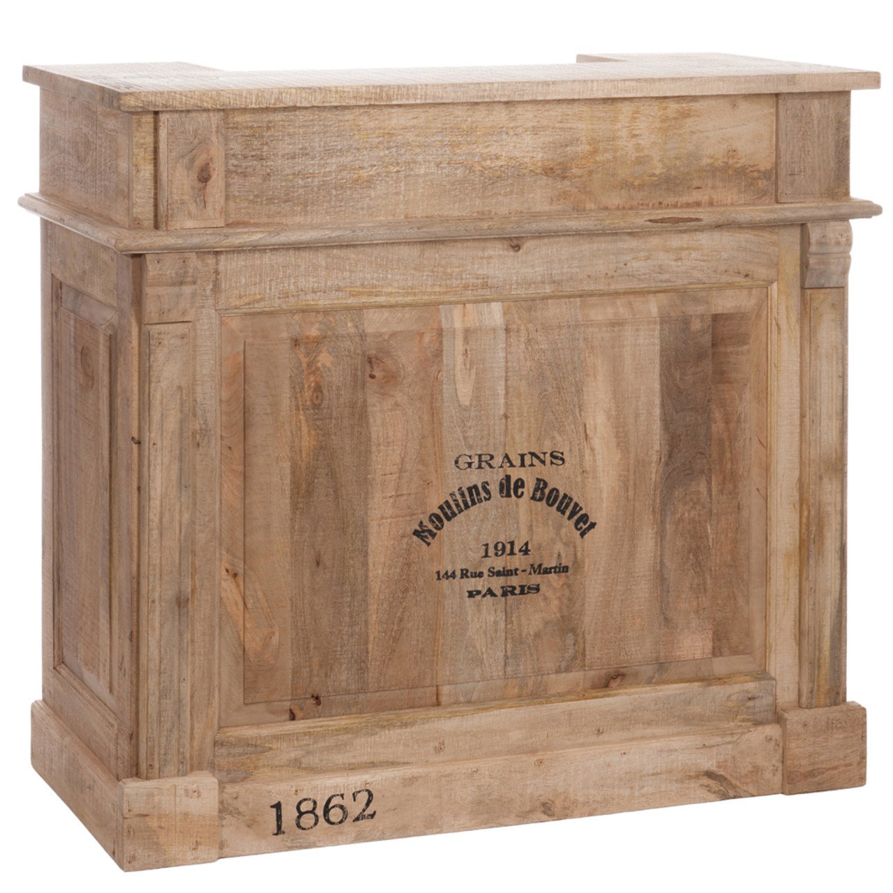 Gave BAR van massief Mango hout NIEUW