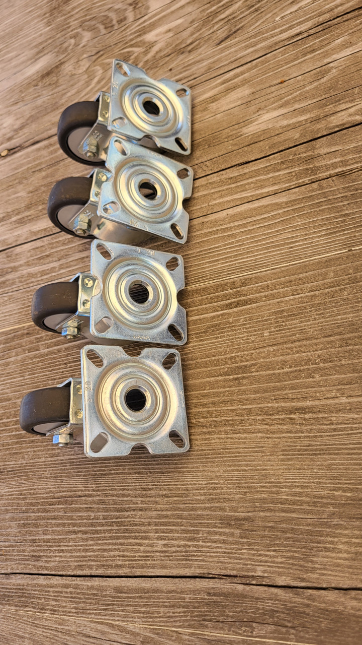 Zwenkwiel 50 mm met montageplaat (nieuw), merk Steinco