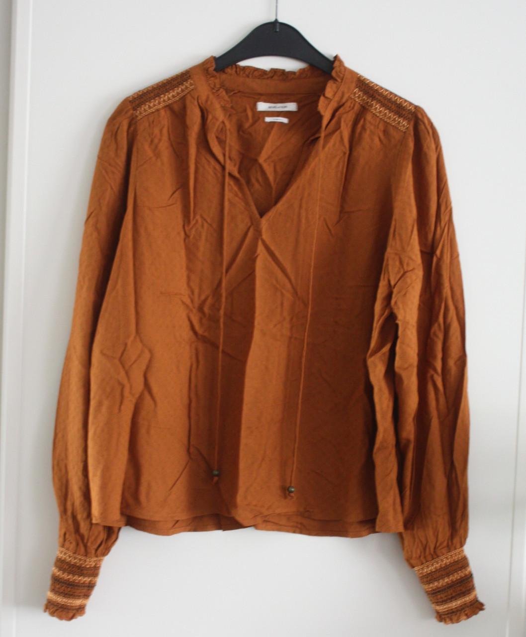 Bruine blouse  shirt maat xsmall