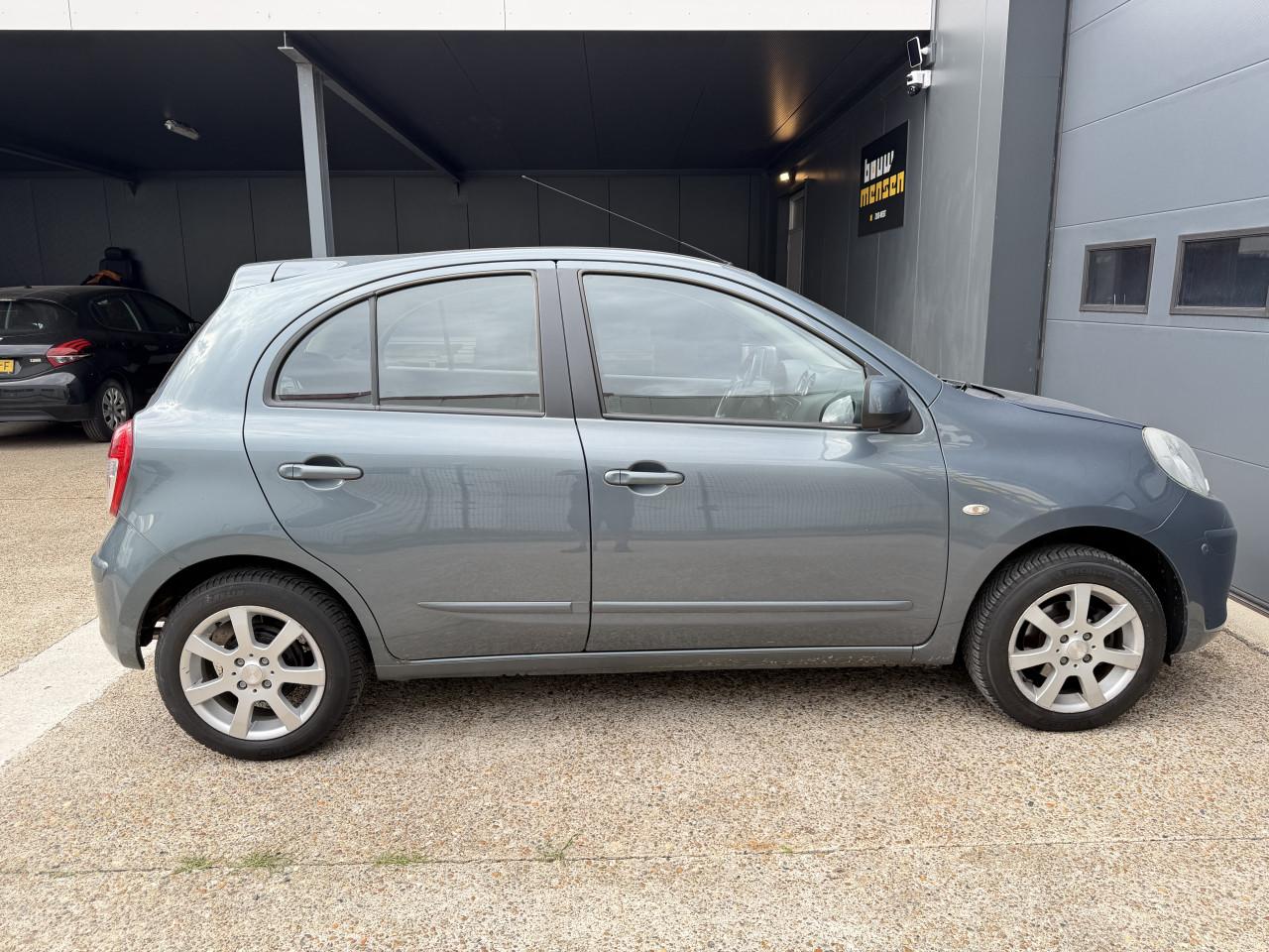 Nissan Micra 1.2 Connect 5DRS 2011 Grijs Airco Apk Cruise Navi