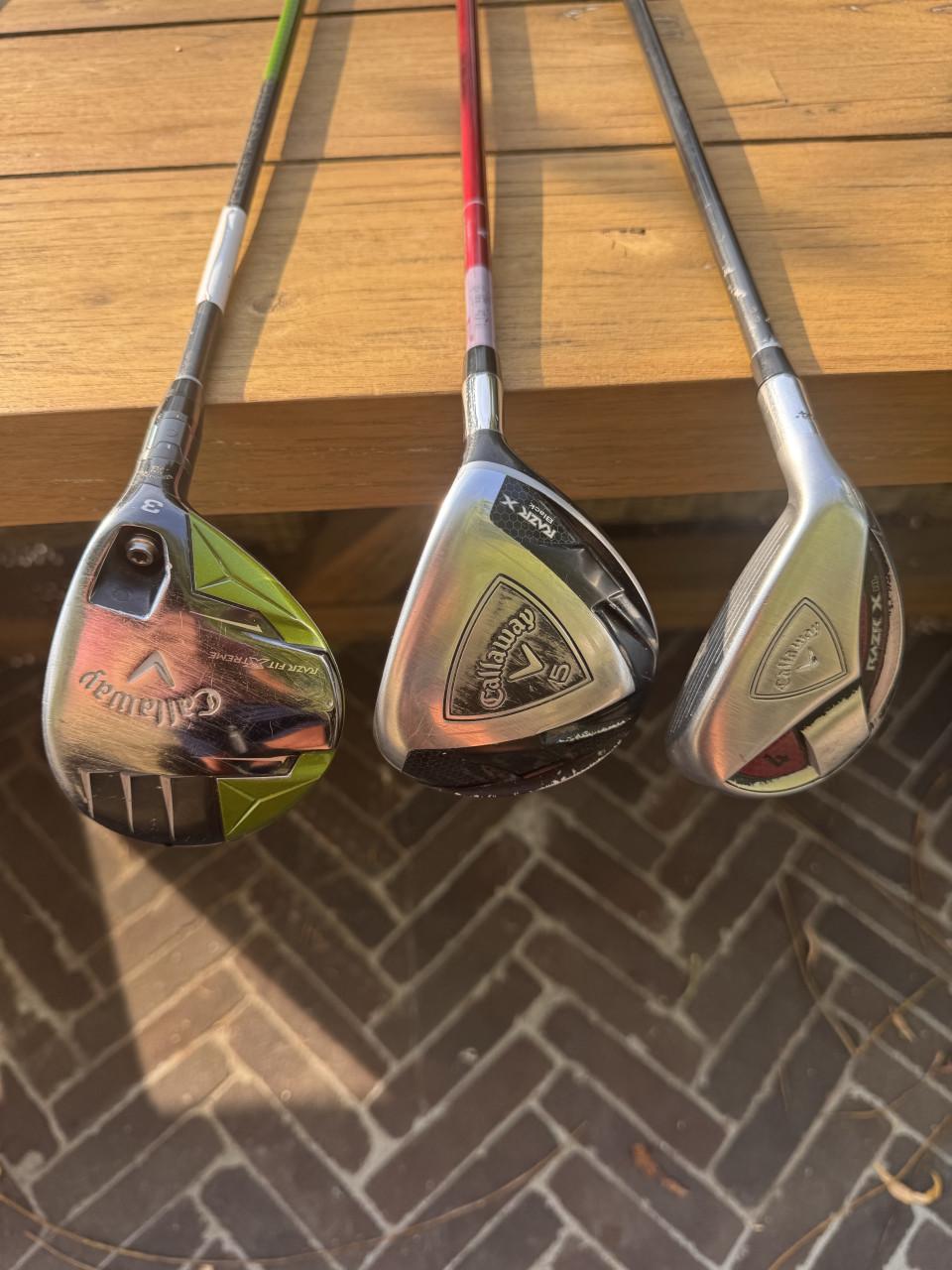 Complete Callaway golfset met verlegde shafts (incl. tas)