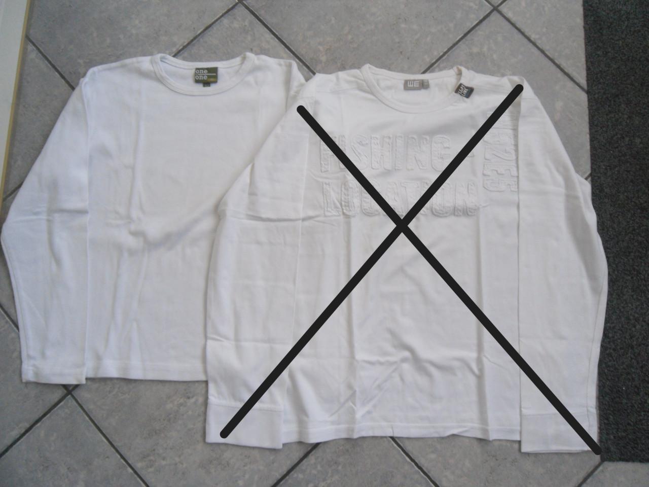 ZWARTE BLOUSE + 2 T-SHIRTS 146-152 + LONGSLEEVE 152