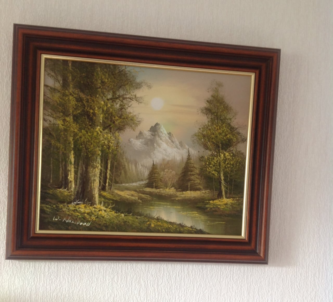 Mooi olieverfschilderij in mooie lijst
