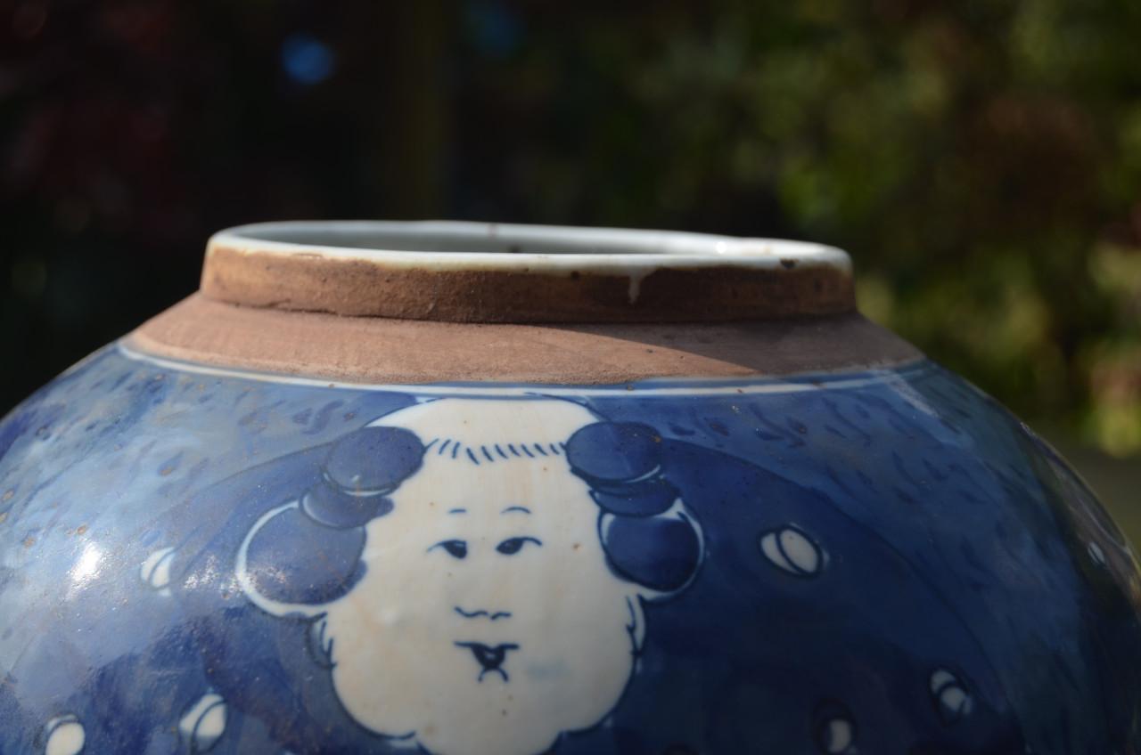 Zeer fraaie, en grote, Chinese Gemberpot ipst