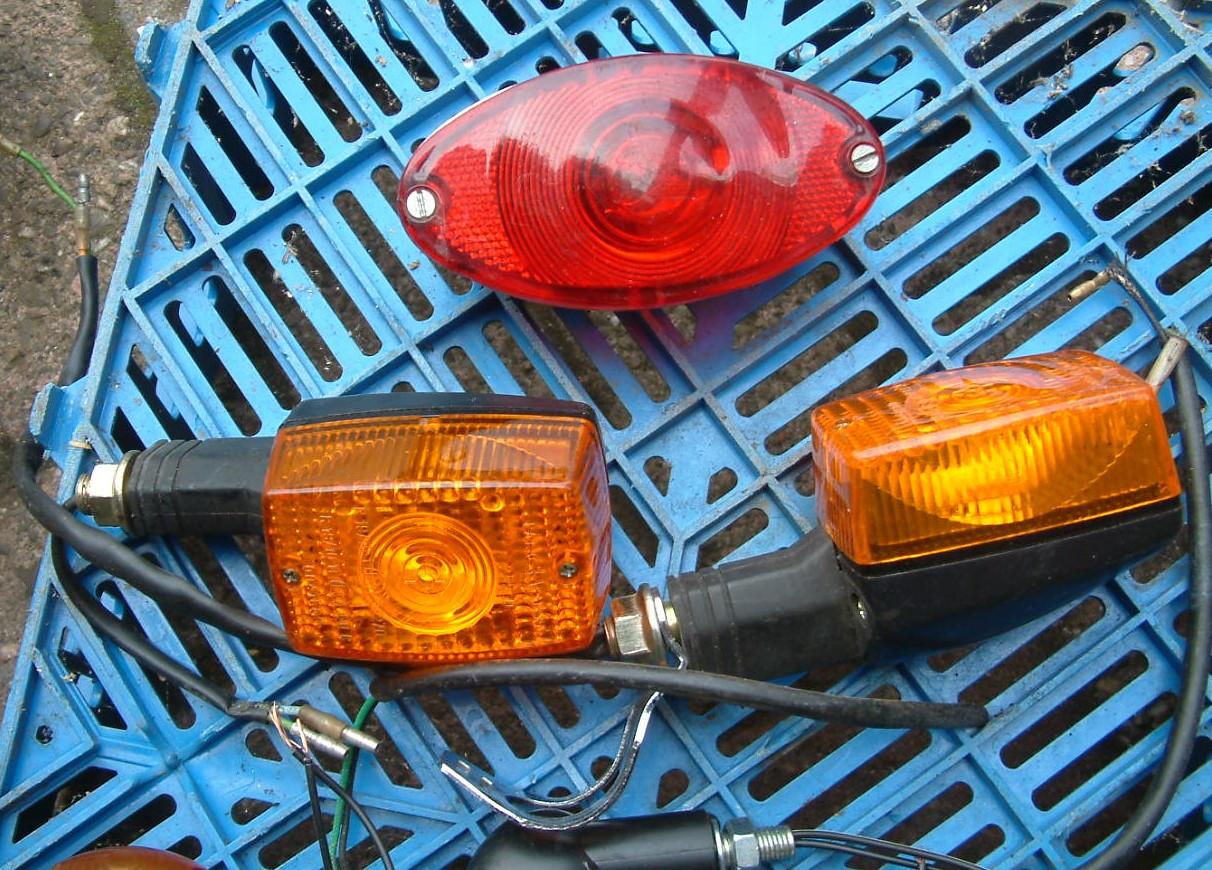 Knipperlichten ook nieuw  met koplamp gebruiktvoor cafe racer