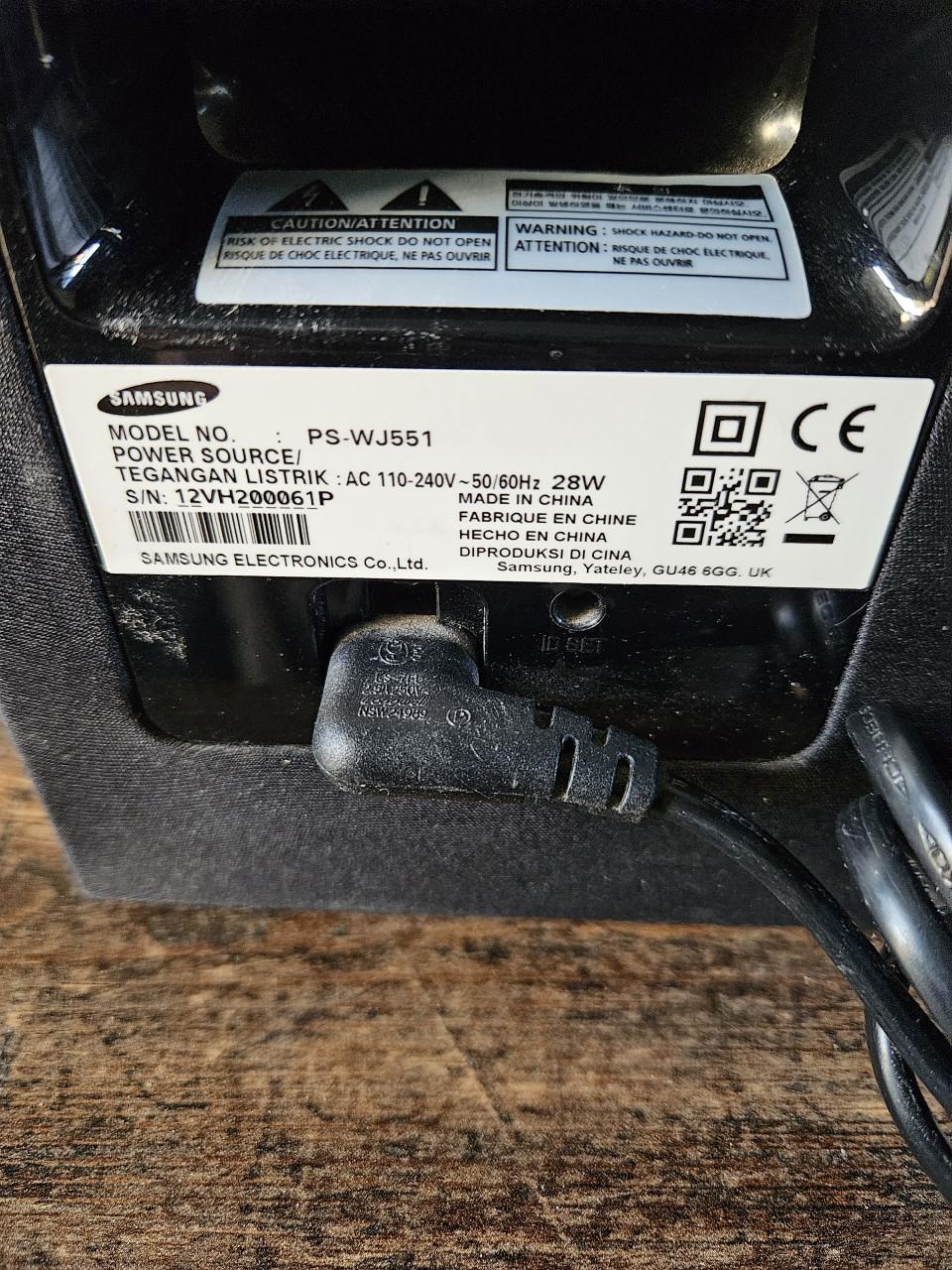 Leuke werkende Samsung Soundbar met Subwoofer (PS-WJ551)