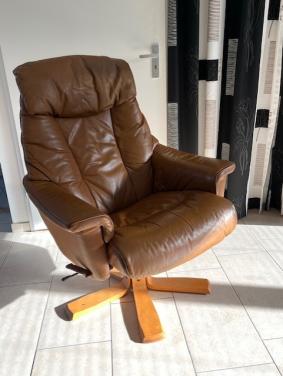 Leren draai fauteuil
