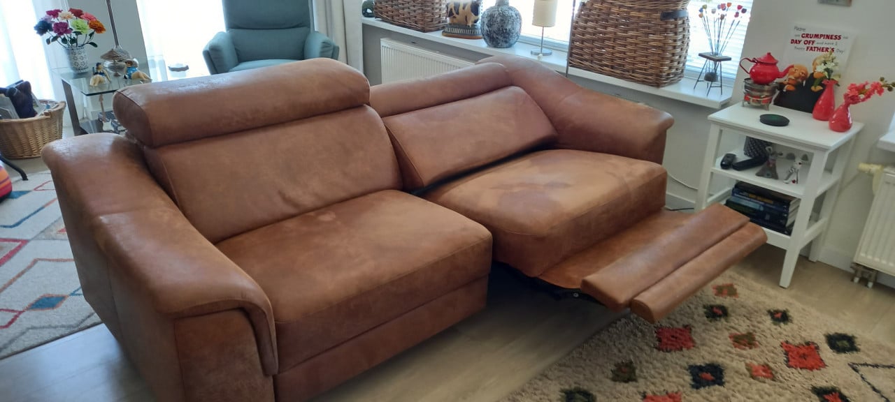 Relax bank leer 2,5 zits