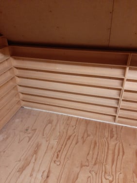 GRATIS WAND WAAR SCHAALMODDELLEN 1;50 IN STAAN VAN MDF IS GEDEMONTEERD