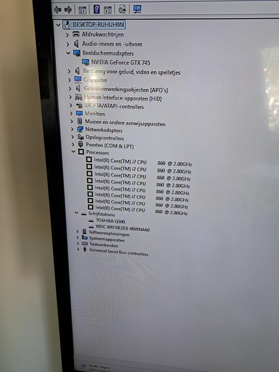 PC in nieuwe behuizing.
