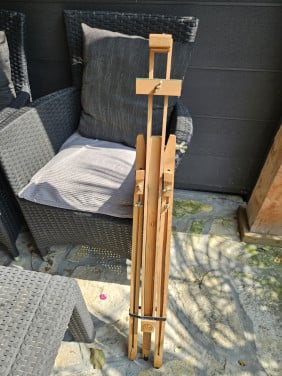 Kunstenaars schildersezel van beukenhout van Vang vintage art....