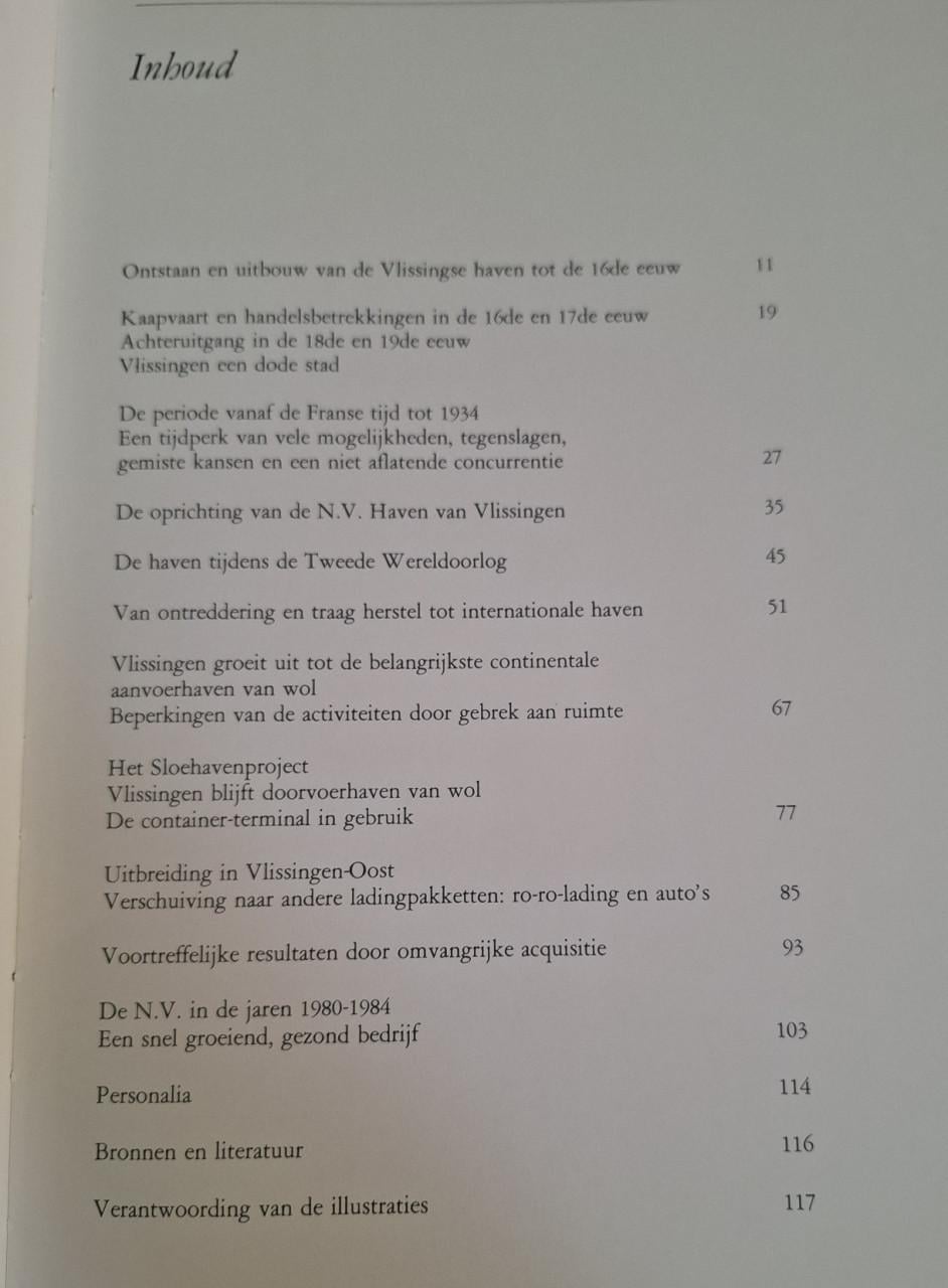 NV haven van Vlissingen 1934-1984, door Henri Arnoldus