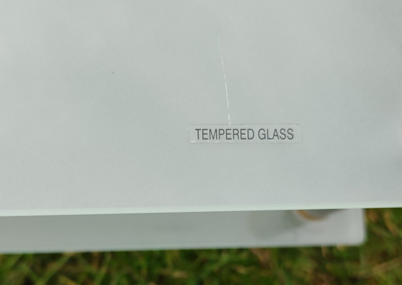 Salontafel 60x49x25 cm gehard glas transparant - Gratis