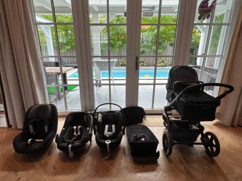 Joolz day 5-in-1, iso fix base, maxi cosi adapters + tas