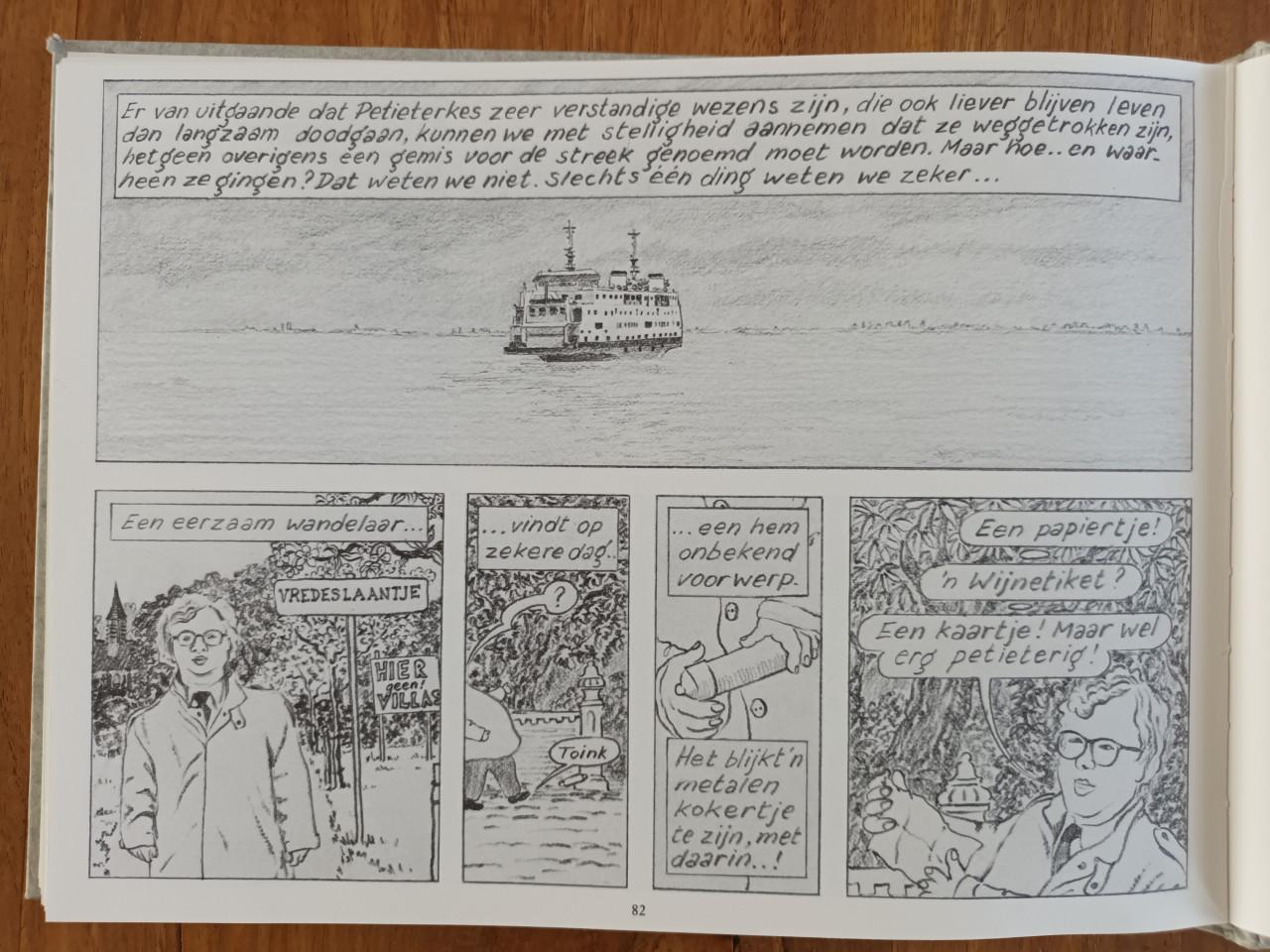 De tocht van de Petieterkes; in stripvorm