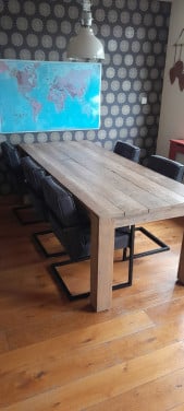Steigerhouten tafel 240cm x 100 cm