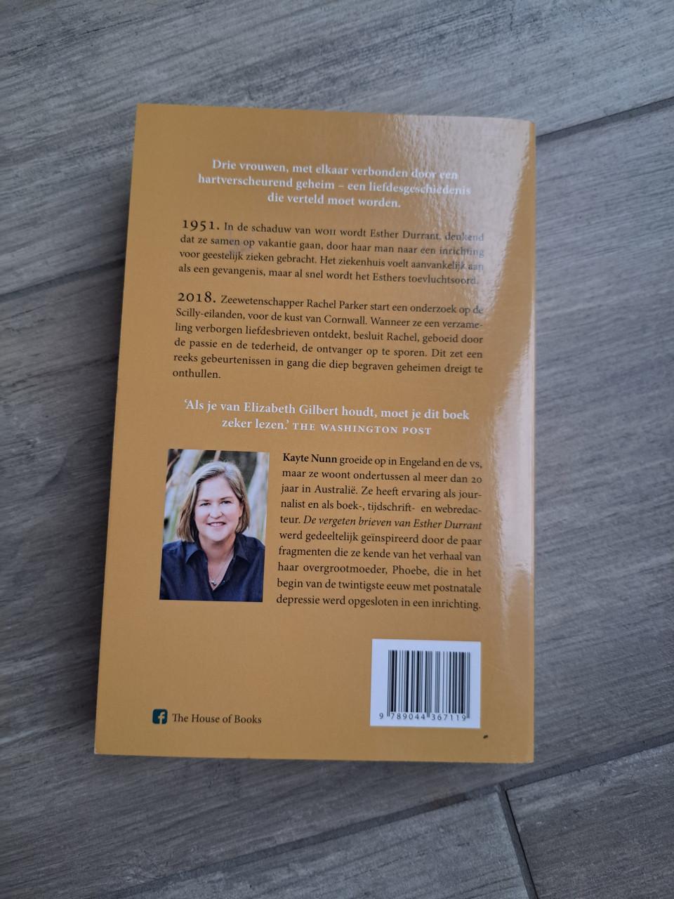 Roman De verdwenen brieven van Esther Durrant