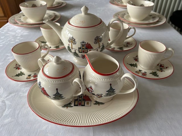 Wedgwood Windsor Christmas kerst servies.