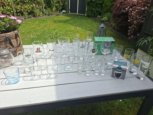 Diverse glazen bier wijn etc