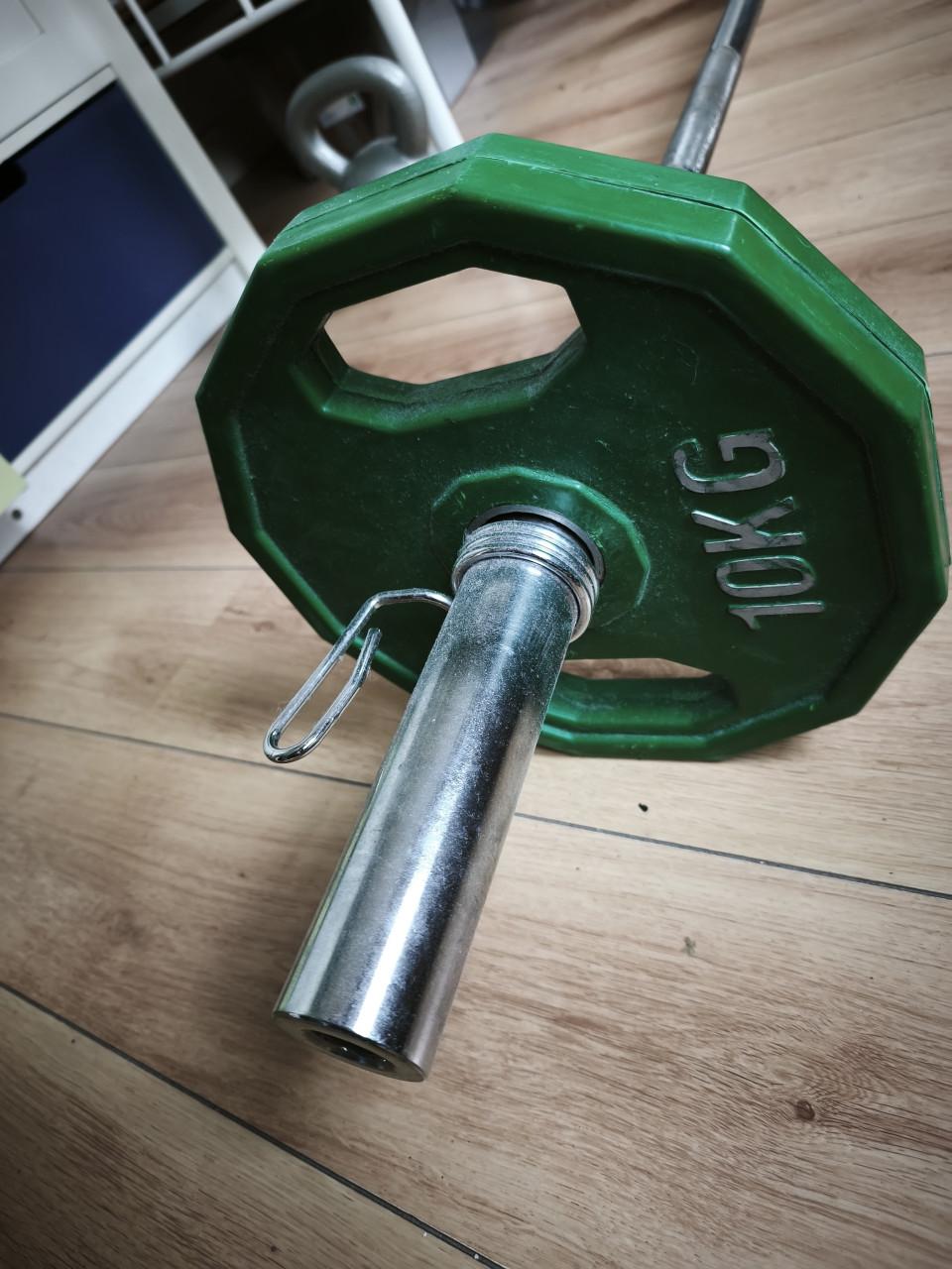 15 kg stang met gewichten
