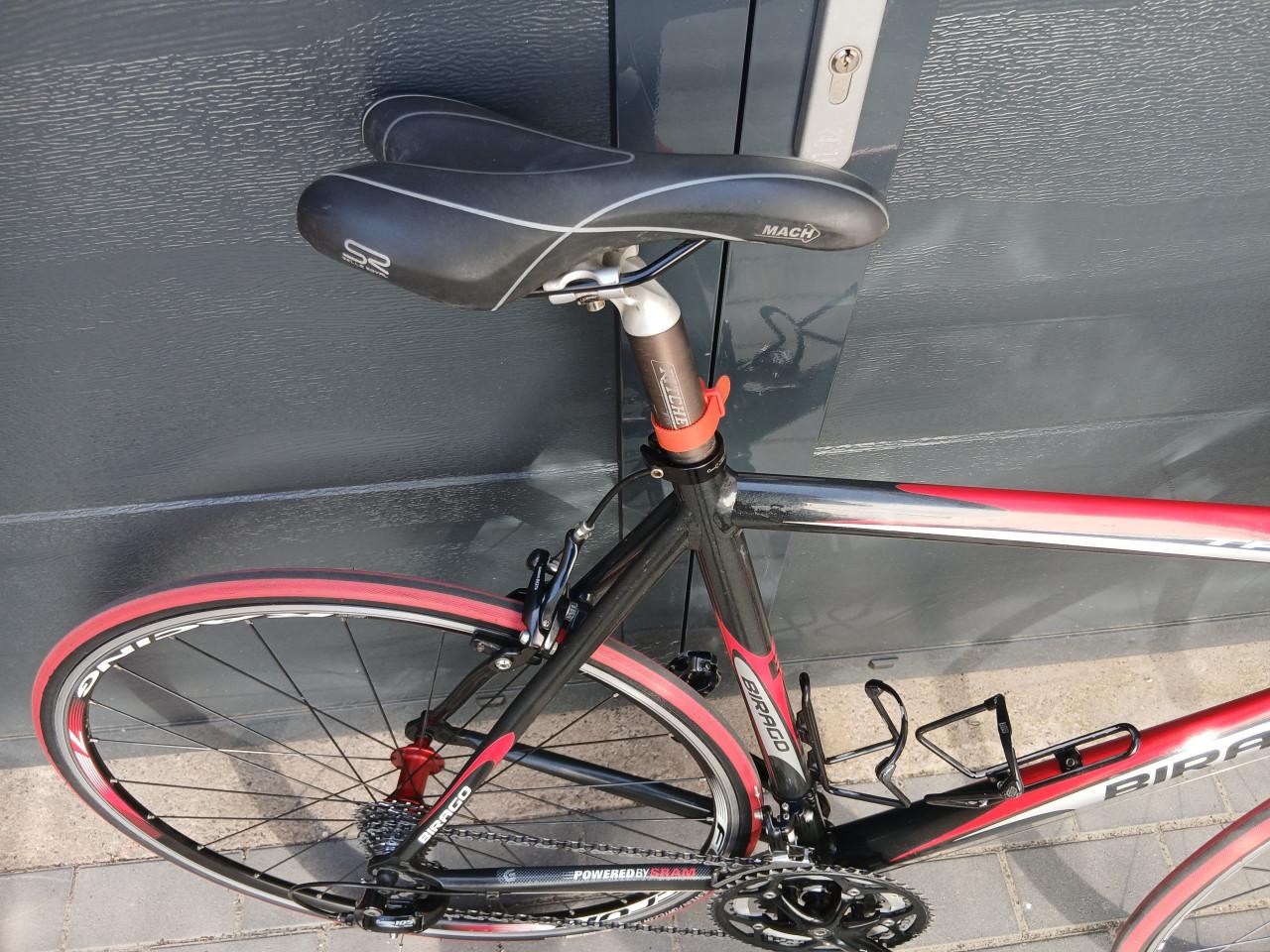Ridley Triton aluminium, carbon voorvork Rood zwart zilver