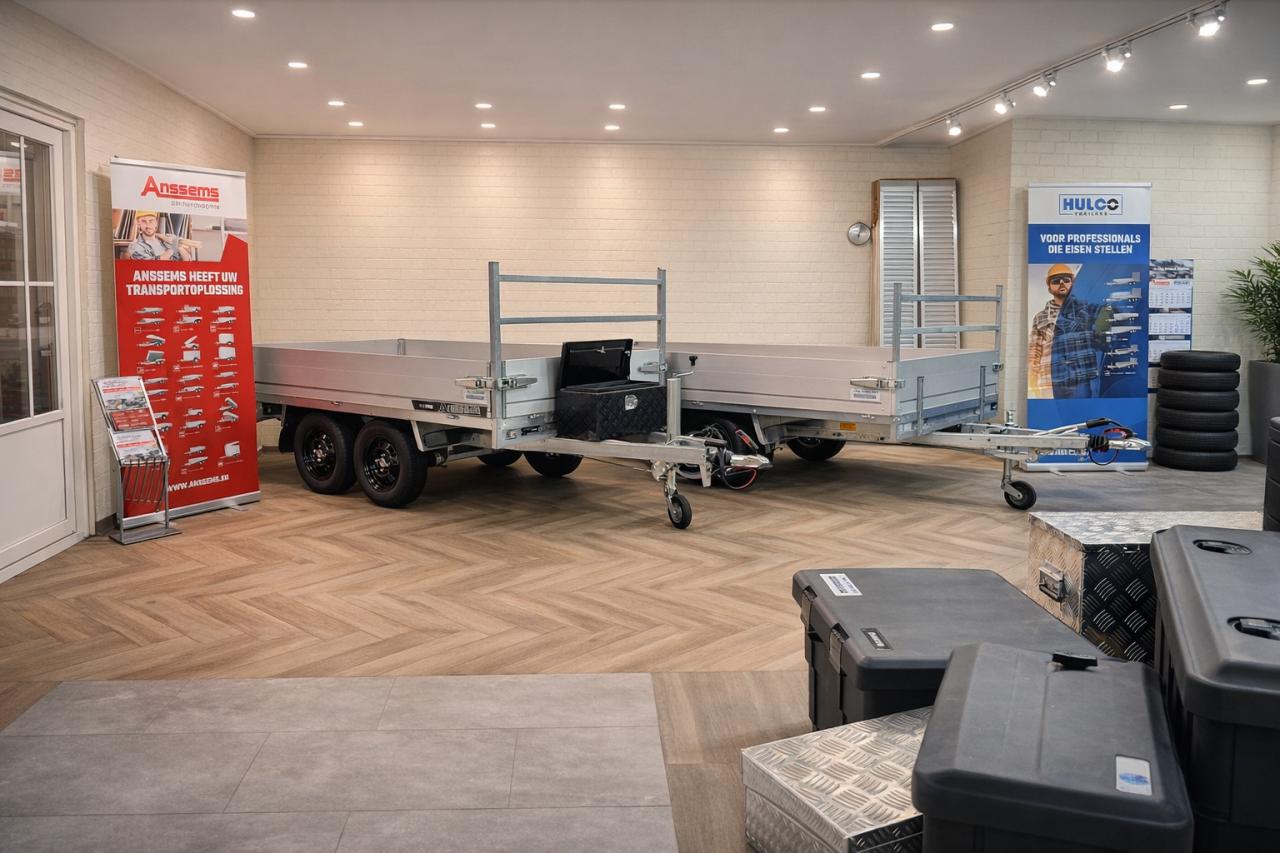 Nieuwe plateauwagens 750-3500kg