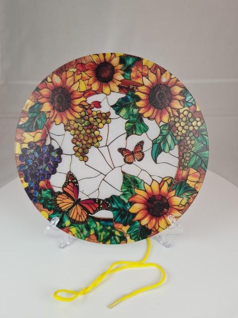 Raamhanger Vlinders in bloemenrand