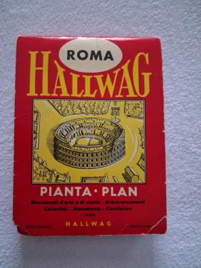 HALLWEG stadsplattegrond Rome ca 1960