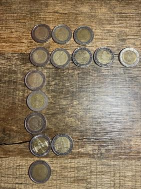 Verschillende 2 euromunten