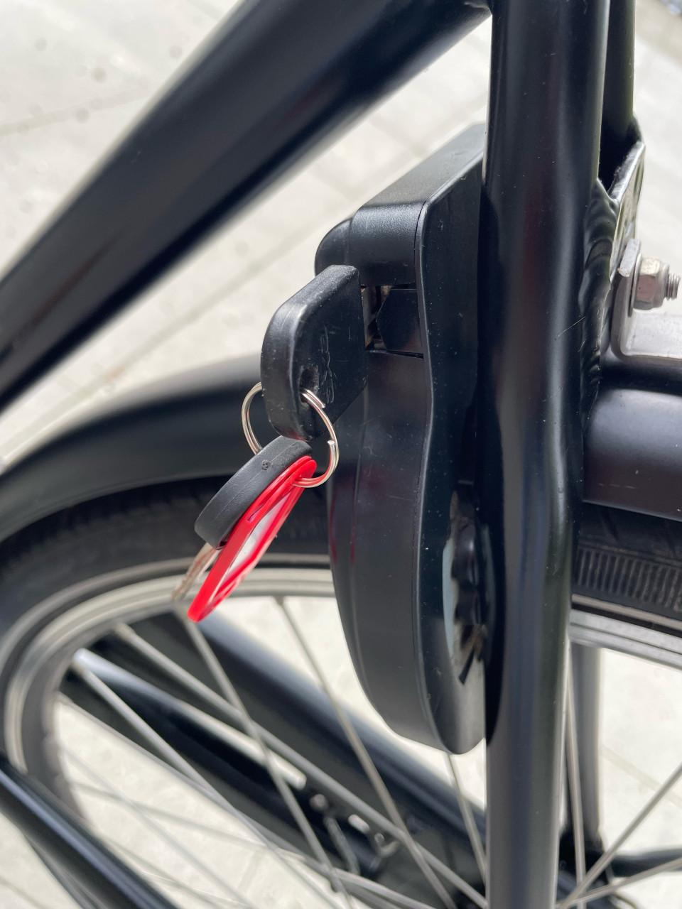 Elektrische damesfiets.