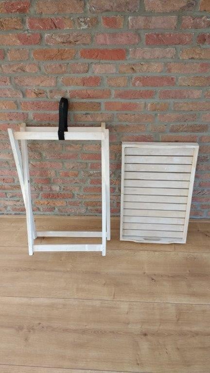 Z.g.a.n. witte butlertray met afneembaar dienblad
