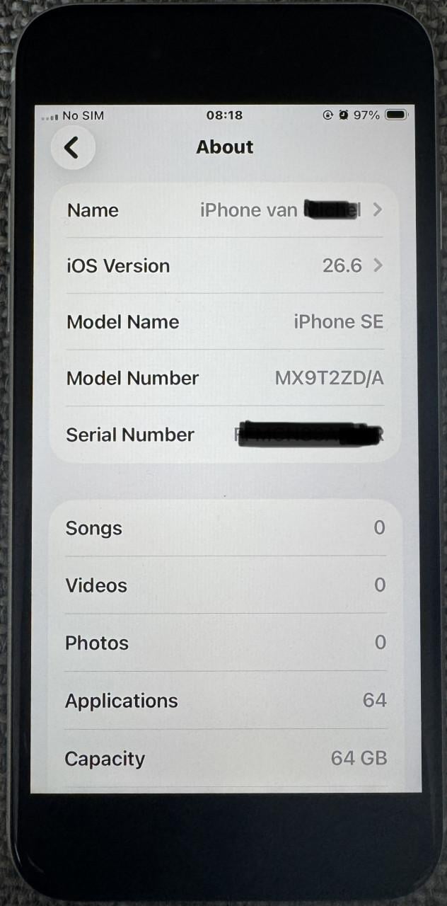 IPhone SE 2022 | 64GB | Starlight | Krasvrij | Doos